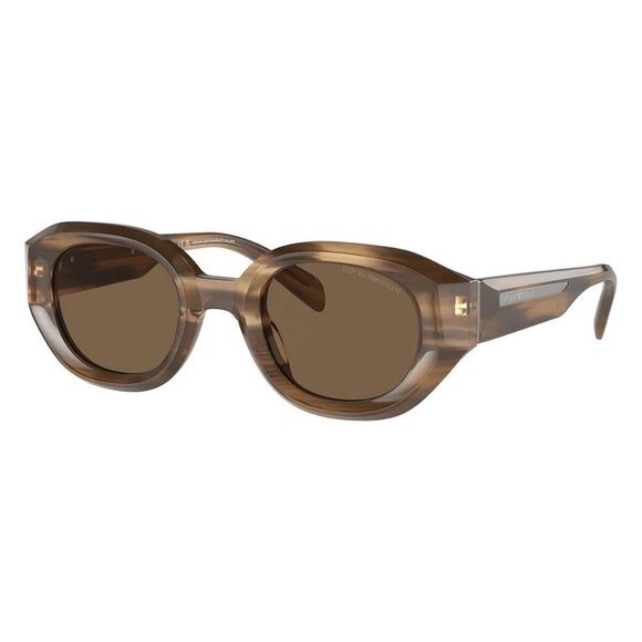 New EMPORIO ARMANI Havana Cat Eye EA4230U 6149/73 Sunglasses Women - Picture 1 of 6